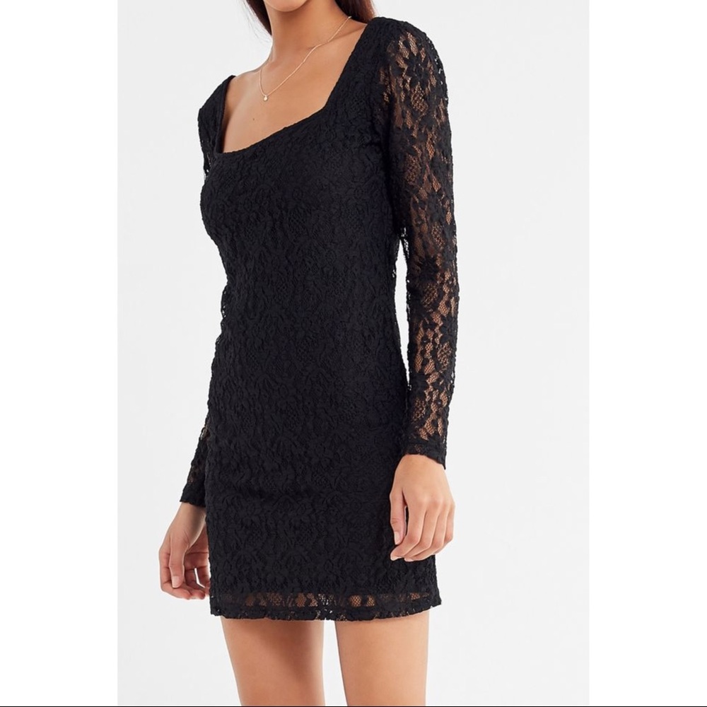 Black Lace mini dress